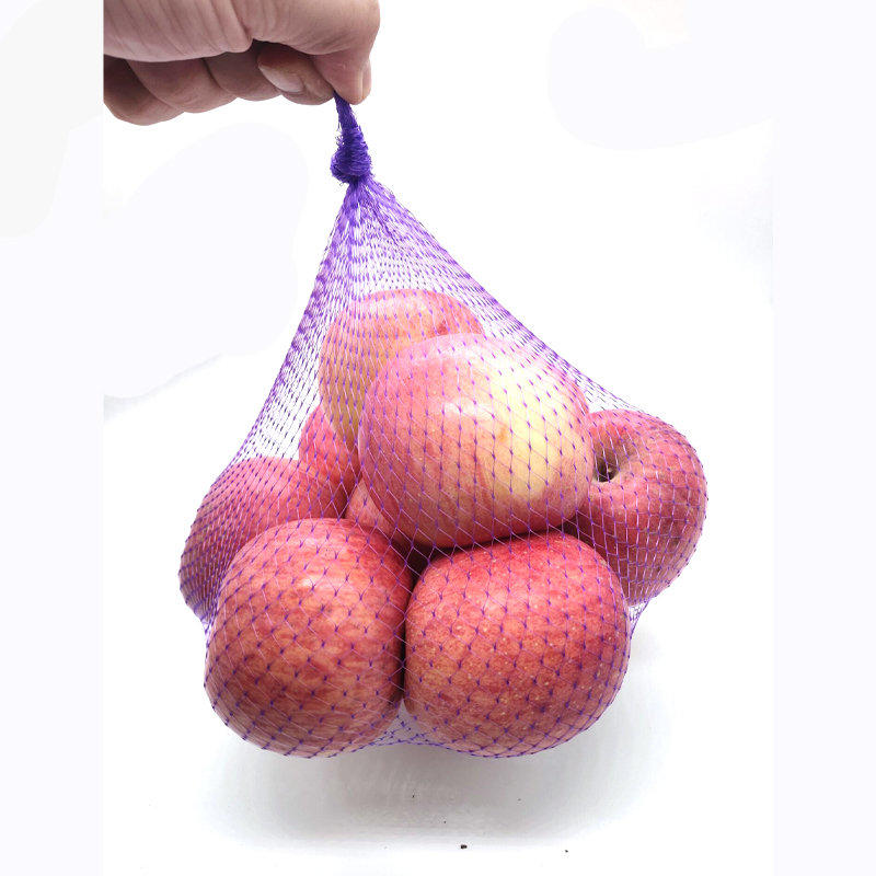 Saco inferior de malha PE de plástico Rede de embalagem para vegetais e frutas/alimentos Rede de embalagem/saco de rede