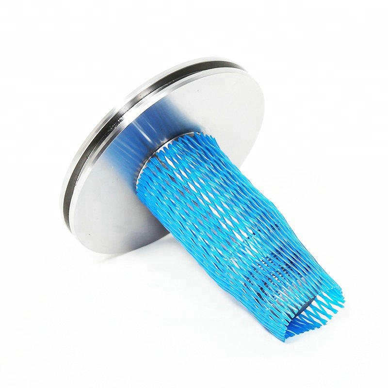Rede de mangas de malha de plástico rígido azul para virabrequins automotivos - rolos de rede de proteção de embalagem de hardware