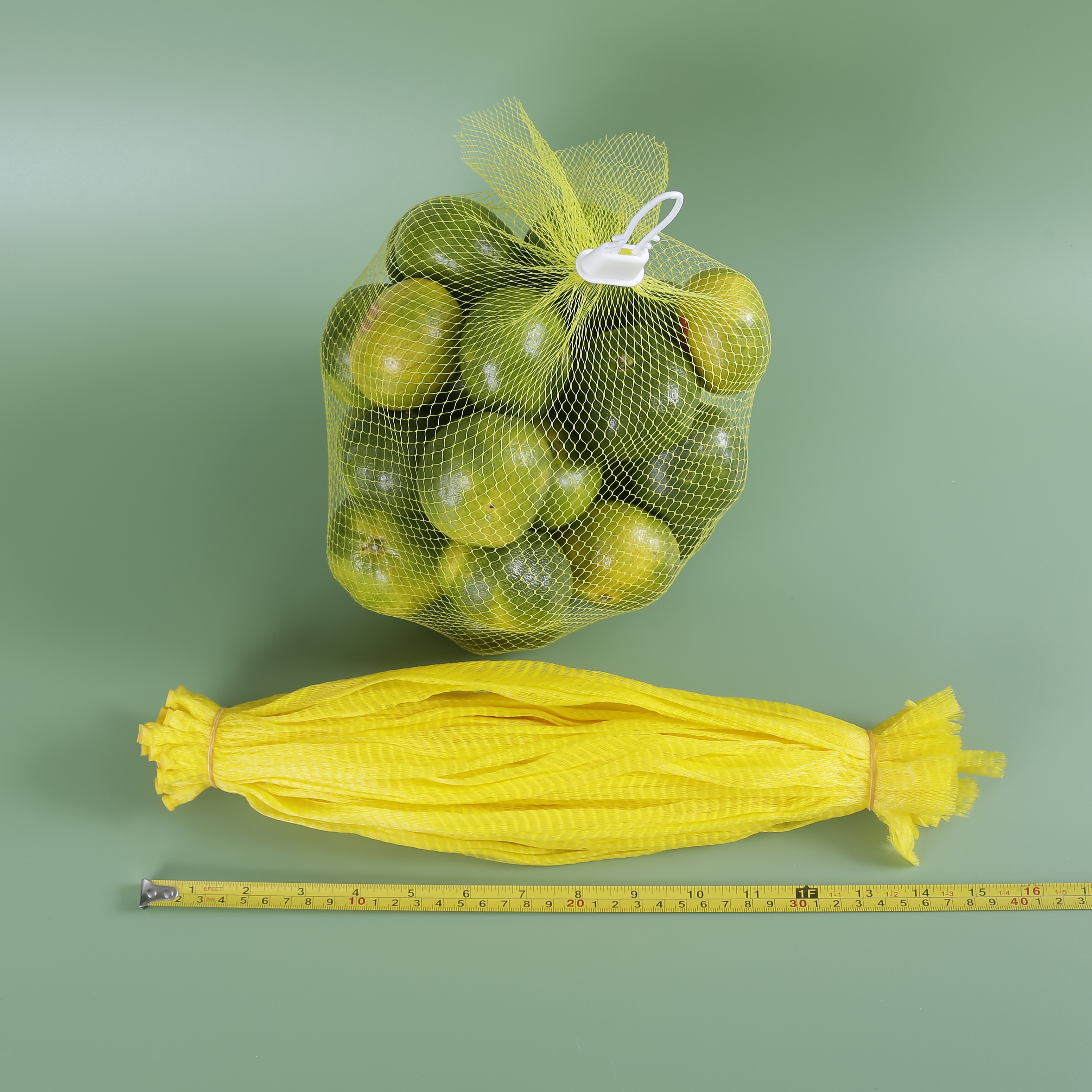 Sacos de rede de plástico em malha extrudada Em rolo Embalagem Alho Cebola Fruta Ovos Sacos de manga de malha tubular