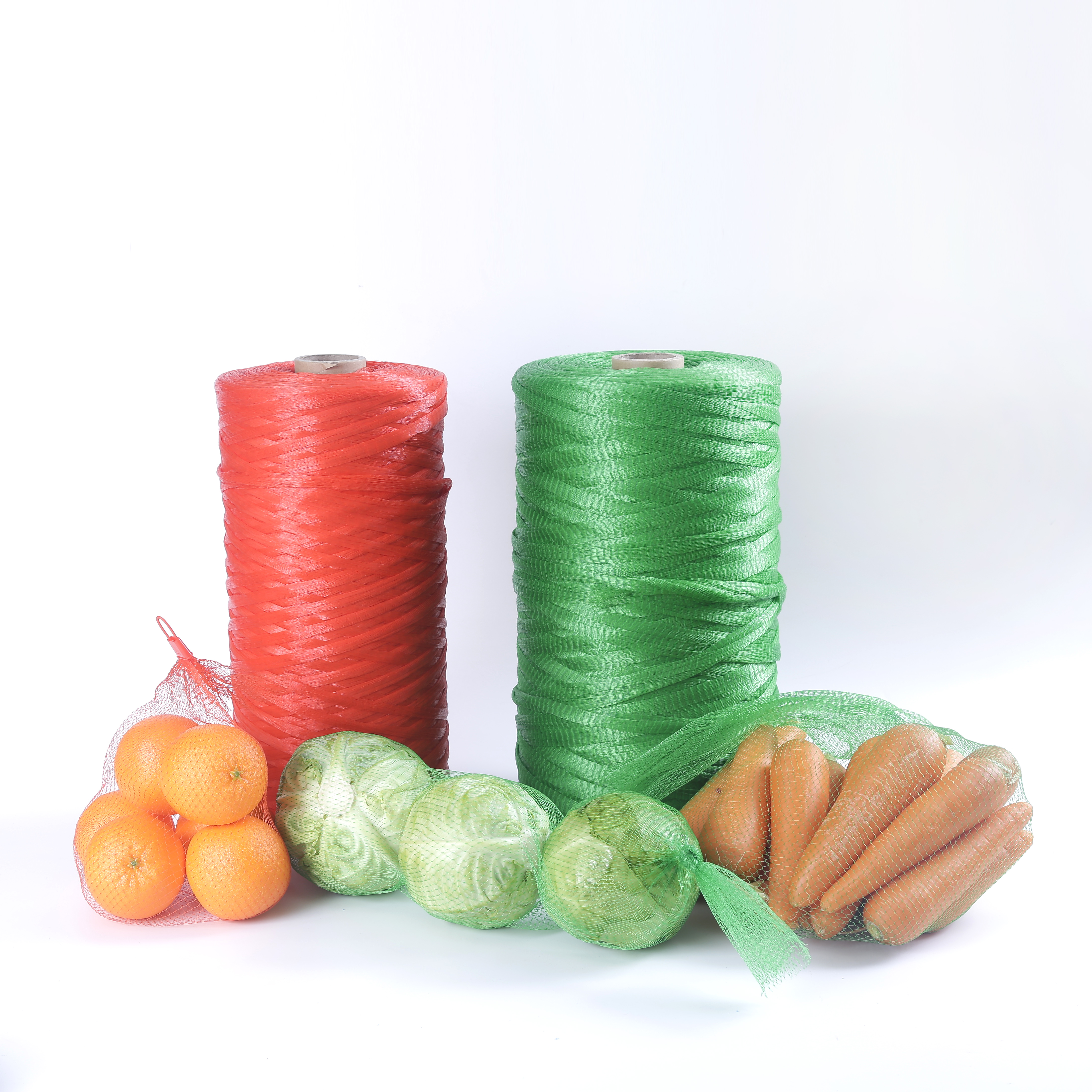 Saco de malha tubular de plástico PP Rede de embalagem de frutas Saco de malha protetora de plástico com manga