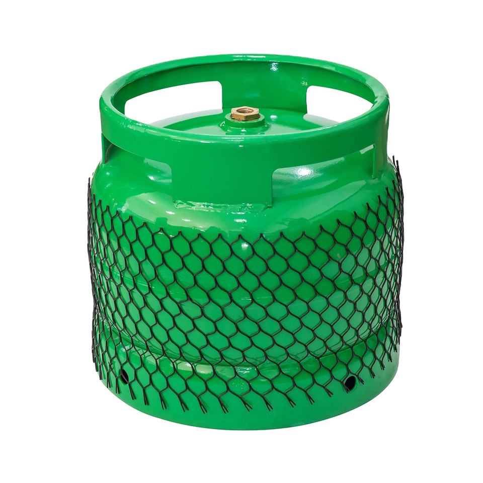 Cilindro de gás cilíndrico tampa de rede de plástico
