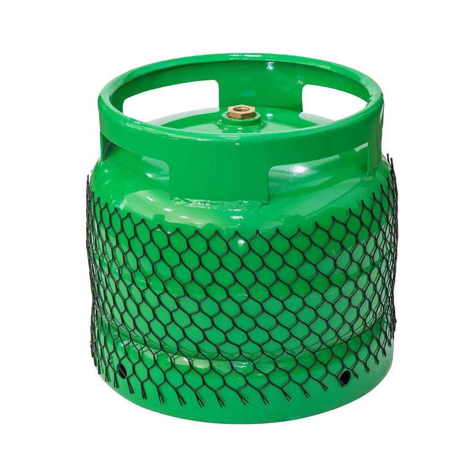 Cilindro de gás cilíndrico tampa de rede de plástico
